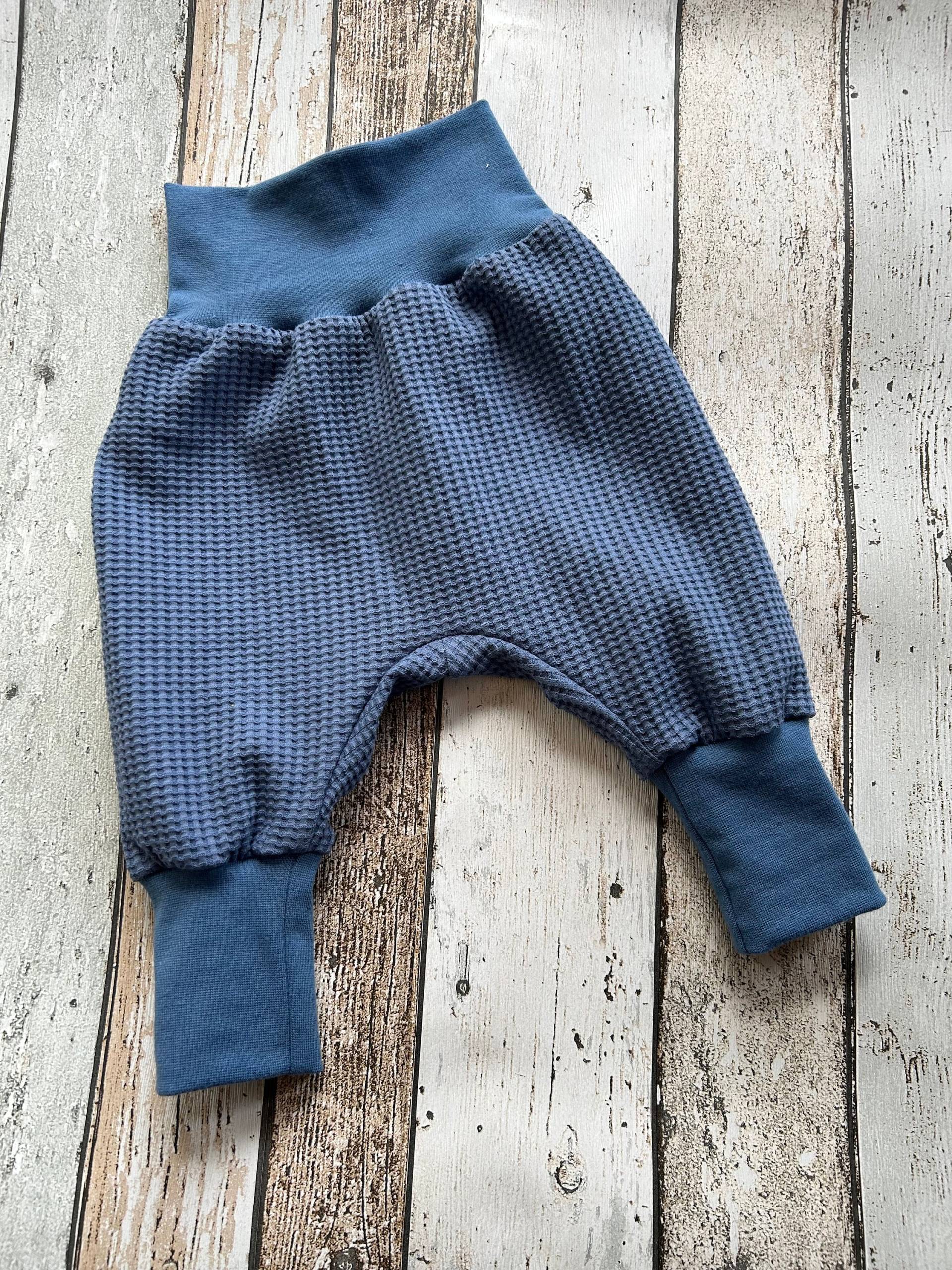 Pumphose Waffeljersey Stahlblau von LiMeLaden