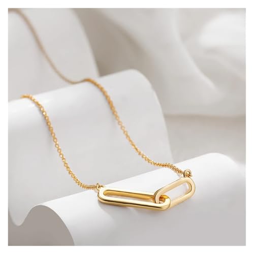 LiMinM 18 Karat modische Schlüsselbeinkette, Halskette mit Anhänger, Schmuck geeignet for Frauen von LiMinM