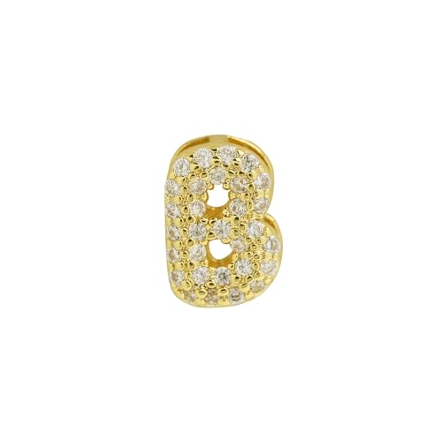 LiMinM Buchstabenkette mit 18 Karat Zirkonia, Buchstabenschmuck for Damen, Schlüsselbeinkettenschmuck.(B) von LiMinM