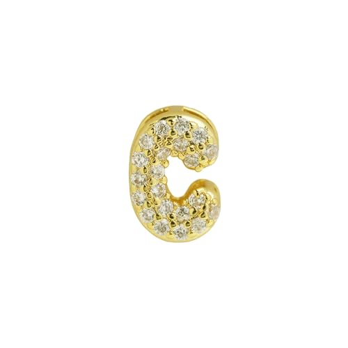LiMinM Buchstabenkette mit 18 Karat Zirkonia, Buchstabenschmuck for Damen, Schlüsselbeinkettenschmuck.(C) von LiMinM