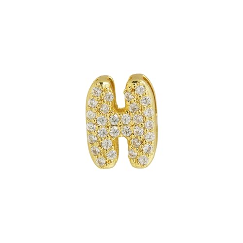LiMinM Buchstabenkette mit 18 Karat Zirkonia, Buchstabenschmuck for Damen, Schlüsselbeinkettenschmuck.(H) von LiMinM