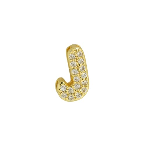LiMinM Buchstabenkette mit 18 Karat Zirkonia, Buchstabenschmuck for Damen, Schlüsselbeinkettenschmuck.(J) von LiMinM