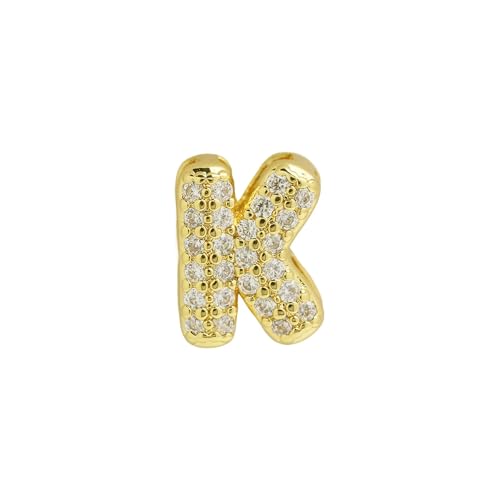 LiMinM Buchstabenkette mit 18 Karat Zirkonia, Buchstabenschmuck for Damen, Schlüsselbeinkettenschmuck.(K) von LiMinM