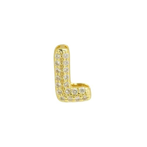 LiMinM Buchstabenkette mit 18 Karat Zirkonia, Buchstabenschmuck for Damen, Schlüsselbeinkettenschmuck.(L) von LiMinM