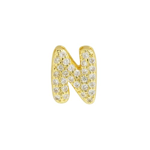 LiMinM Buchstabenkette mit 18 Karat Zirkonia, Buchstabenschmuck for Damen, Schlüsselbeinkettenschmuck.(N) von LiMinM