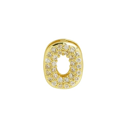 LiMinM Buchstabenkette mit 18 Karat Zirkonia, Buchstabenschmuck for Damen, Schlüsselbeinkettenschmuck.(O) von LiMinM