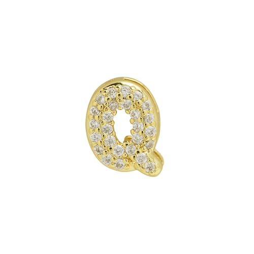LiMinM Buchstabenkette mit 18 Karat Zirkonia, Buchstabenschmuck for Damen, Schlüsselbeinkettenschmuck.(Q) von LiMinM