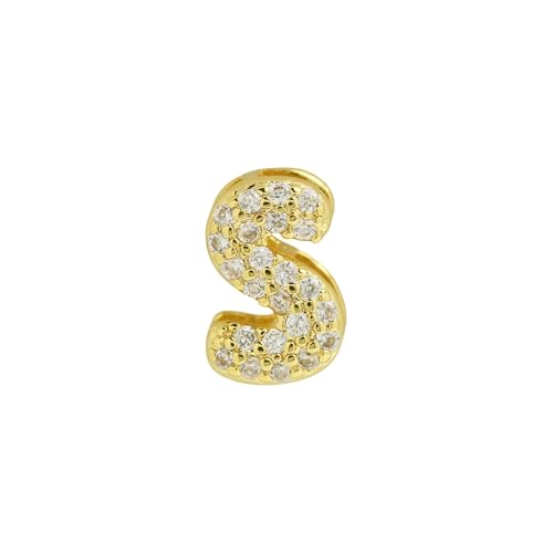 LiMinM Buchstabenkette mit 18 Karat Zirkonia, Buchstabenschmuck for Damen, Schlüsselbeinkettenschmuck.(S) von LiMinM