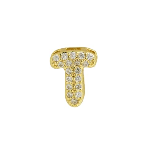 LiMinM Buchstabenkette mit 18 Karat Zirkonia, Buchstabenschmuck for Damen, Schlüsselbeinkettenschmuck.(T) von LiMinM