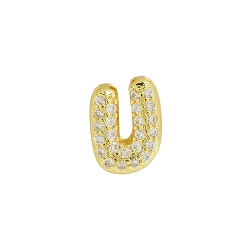 LiMinM Buchstabenkette mit 18 Karat Zirkonia, Buchstabenschmuck for Damen, Schlüsselbeinkettenschmuck.(U) von LiMinM