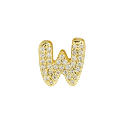 LiMinM Buchstabenkette mit 18 Karat Zirkonia, Buchstabenschmuck for Damen, Schlüsselbeinkettenschmuck.(W) von LiMinM