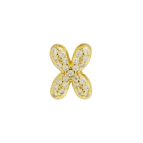 LiMinM Buchstabenkette mit 18 Karat Zirkonia, Buchstabenschmuck for Damen, Schlüsselbeinkettenschmuck.(X) von LiMinM