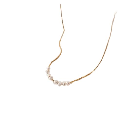 LiMinM Damen-Kettenhalskette aus Edelstahl, Schlichte Perlenkette, Modeschmuck. LiMinM Damen-Kettenhalskette aus Edelstahl, Schlichte Perlenkette, Modeschmuck. von LiMinM
