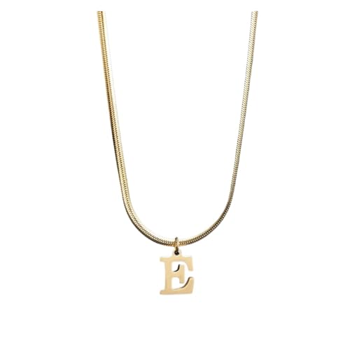 LiMinM Edelstahl-Buchstabenkette, AZ-Buchstabenkette, Anhänger, Schmuck, geeignet for Frauen(E) von LiMinM