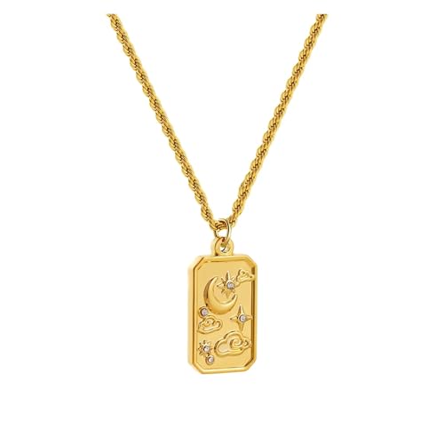 LiMinM Modische Halskette mit Anhänger, kreative Halskette for Damen, Edelstahlschmuck(12137) von LiMinM