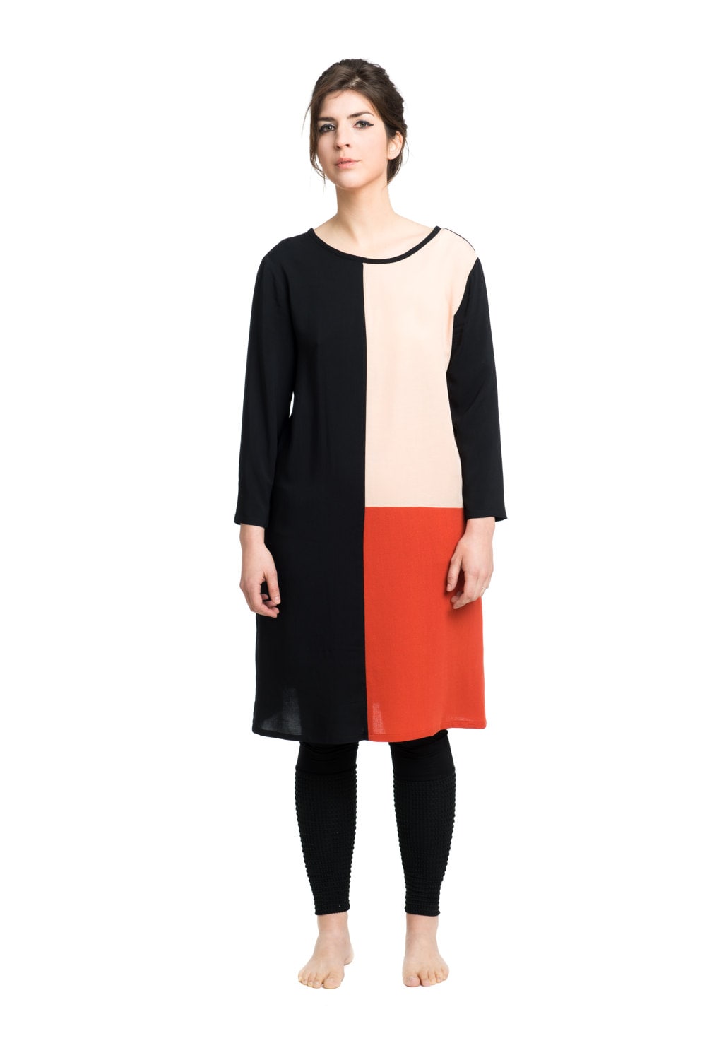 Kleid Tricolore Koralle Kleid Tricolore Koralle von LiNUSCHdesign
