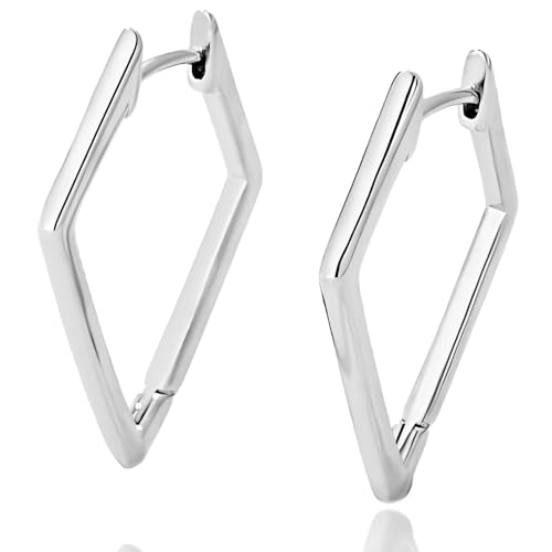 1 Paar Ohrringe 925 Geometrische Rhombus Ohrringe für Frauen Hypoallergen 1 Paar Ohrringe 925 Geometrische Rhombus Ohrringe für Frauen Hypoallergen von LiTaiJingNice