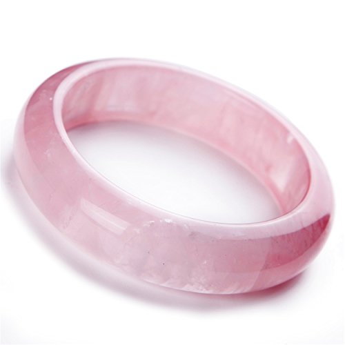 LiZiFang Damen-Armreif aus echtem natürlichem Rosenquarz, Innendurchmesser 62 mm LiZiFang Damen-Armreif aus echtem natürlichem Rosenquarz, Innendurchmesser 62 mm von LiZiFang
