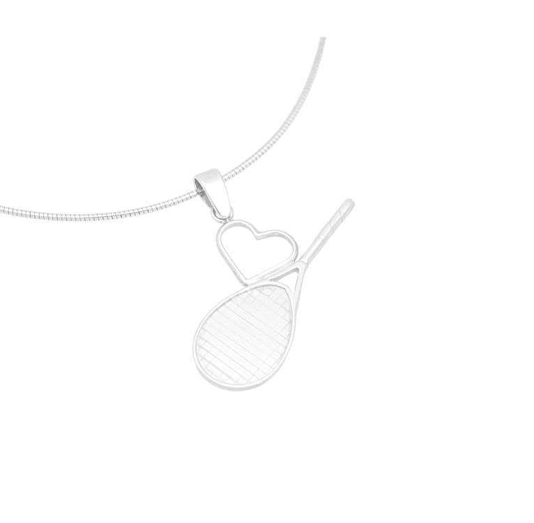 Handgemachte Sterling Silber Tennisschläger Halskette Wimbledon Schmuck Geschenk von LiaChahla