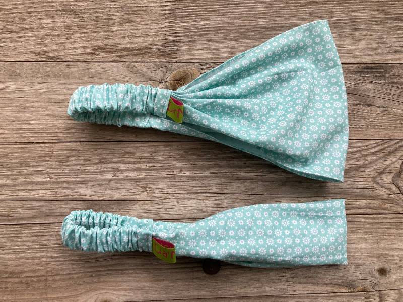 1 Haarband Kinder Blümchen Mint von LiaMalaDE