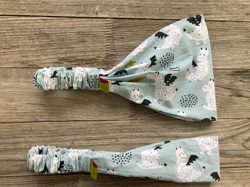 1 Haarband Kinder Drache Mint von LiaMalaDE