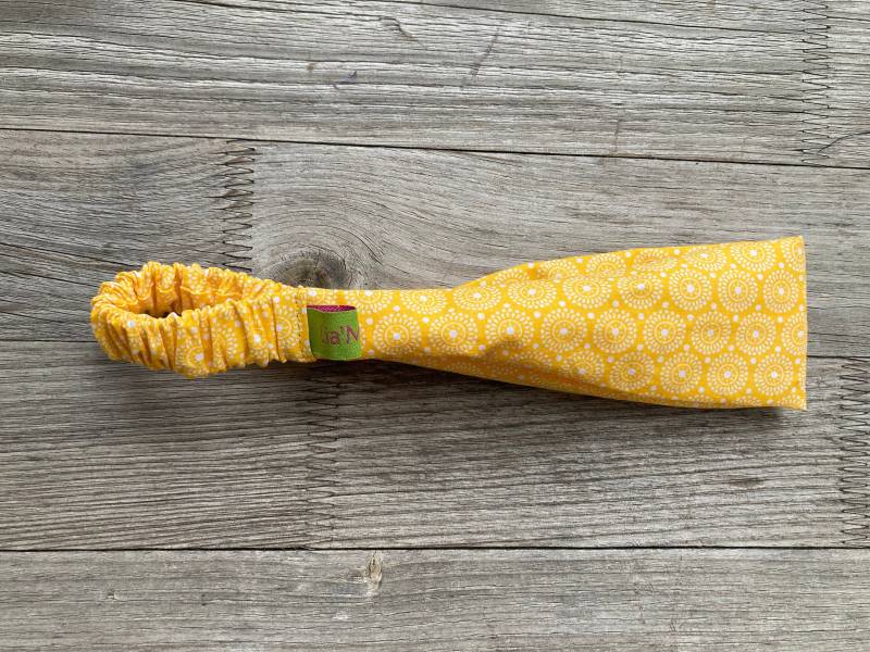1 Haarband Kinder Retro Gelb von LiaMalaDE