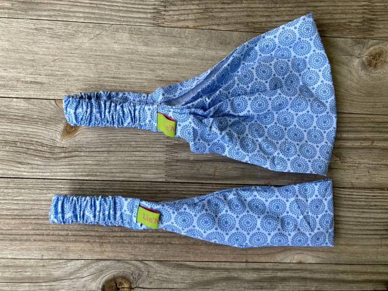 1 Haarband Kinder Retro Hellblau von LiaMalaDE