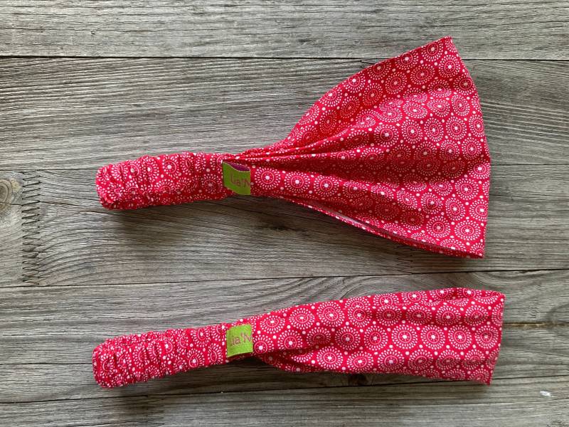 1 Haarband Kinder Retro Rot von LiaMalaDE