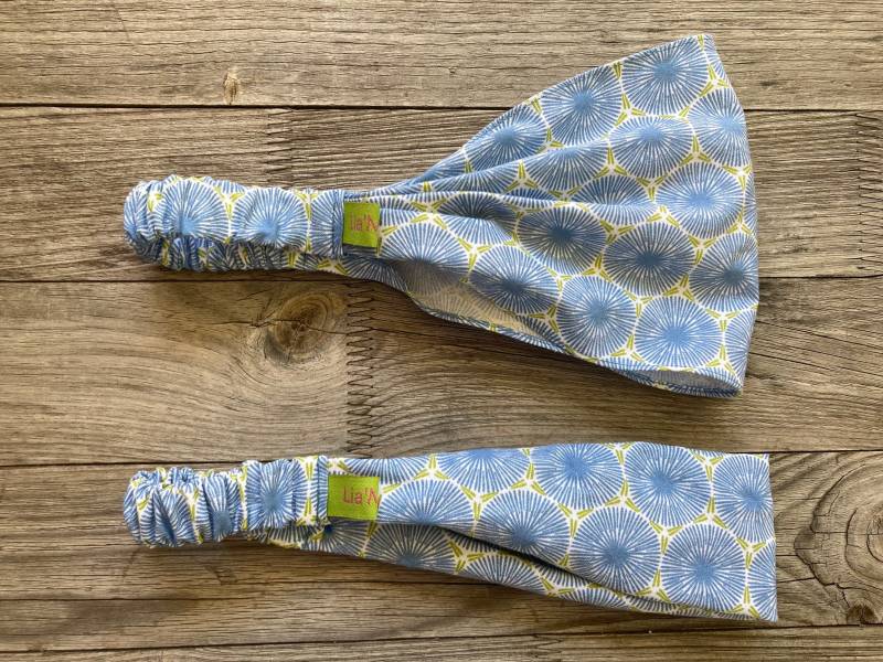 1 Haarband Kinder Sternenblumen Grün Hellblau von LiaMalaDE