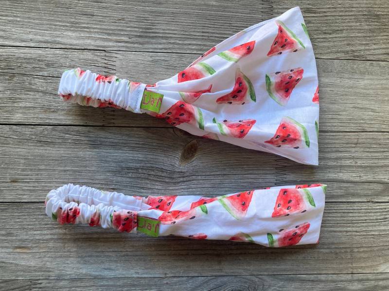 1 Haarband Kinder Wassermelone Rot Auf Weiss von LiaMalaDE