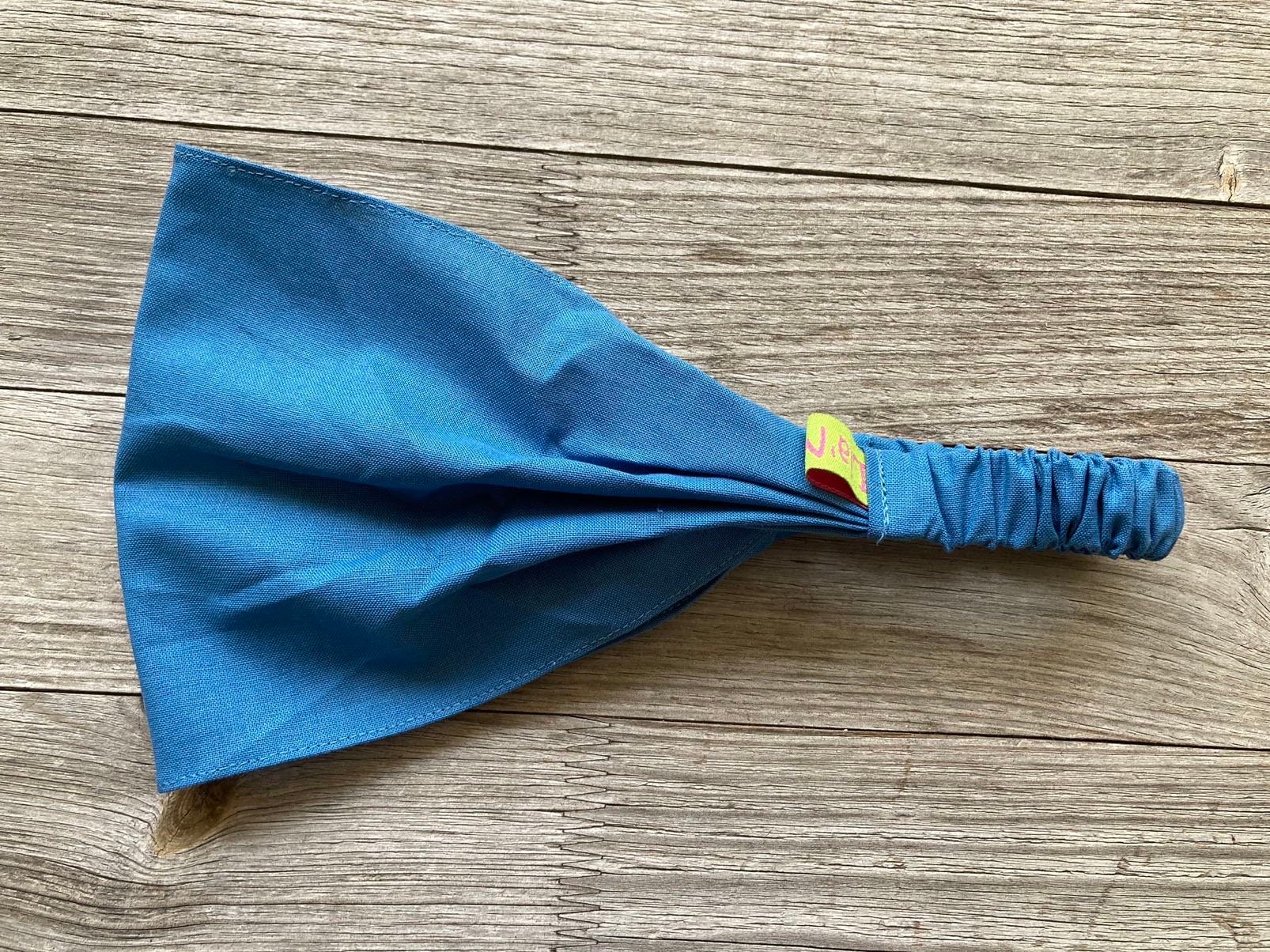 1 Haarband Uni Taubenblau von LiaMalaDE