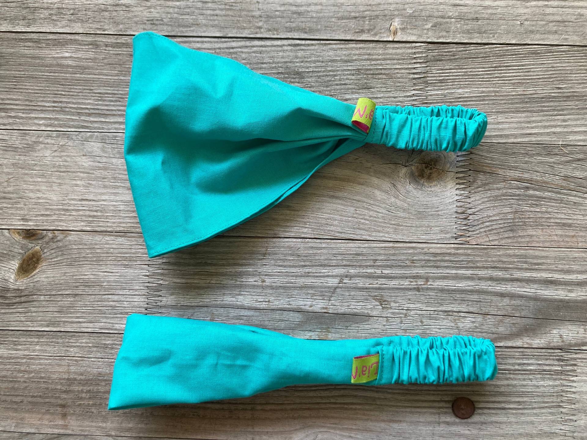 1 Haarband Uni Türkis von LiaMalaDE