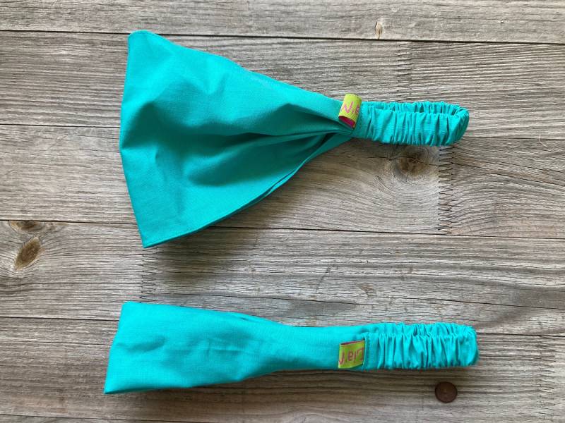 1 Haarband Uni Türkis von LiaMalaDE