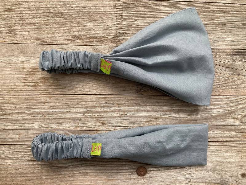 Haarband Kinder Uni Grau von LiaMalaDE