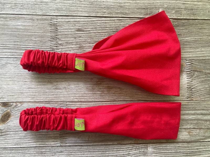 Haarband Kinder Uni Rot von LiaMalaDE