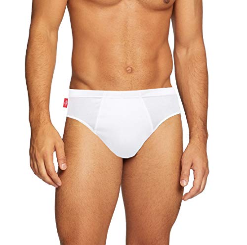 LIABEL 12 Herren-Slips 100% Baumwolle Unterhosen Herren Weiß Bunt Unterwäsche Herren LS559, 12 Weiß, XXL LIABEL 12 Herren-Slips 100% Baumwolle Unterhosen Herren Weiß Bunt Unterwäsche Herren LS559, 12 Weiß, XXL von Liabel