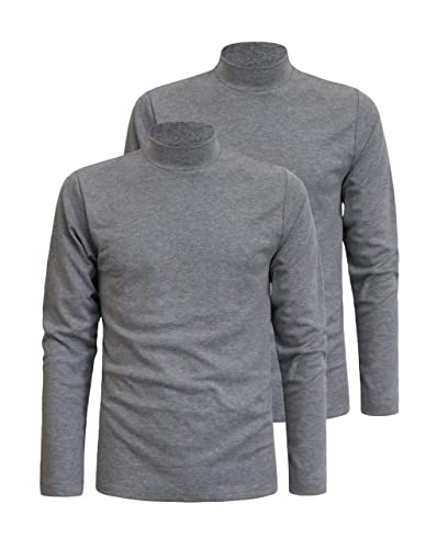 Liabel Herren Langarmshirt Basic mit Rollkragen Interlock Baumwolle 2er Pack, Art. 2828-163 Grau 3XL Liabel Herren Langarmshirt Basic mit Rollkragen Interlock Baumwolle 2er Pack, Art. 2828-163 Grau 3XL von Liabel