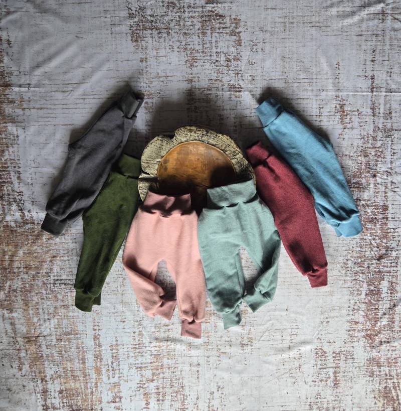 Bio Baumwollfleece Pumphose, Kinder Hose Ab Größe 62-128 von Liafashionstyle