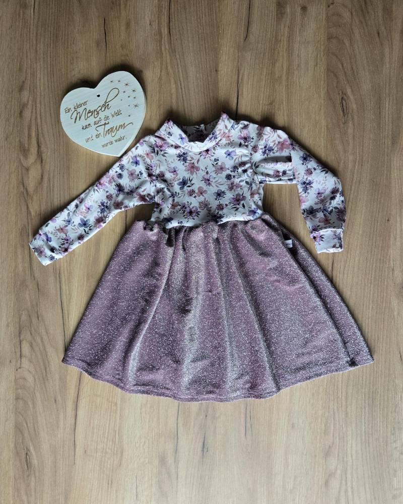 Mädchen Glitzer Kleid, Drehkleid Ab Größe 86-140 von Liafashionstyle