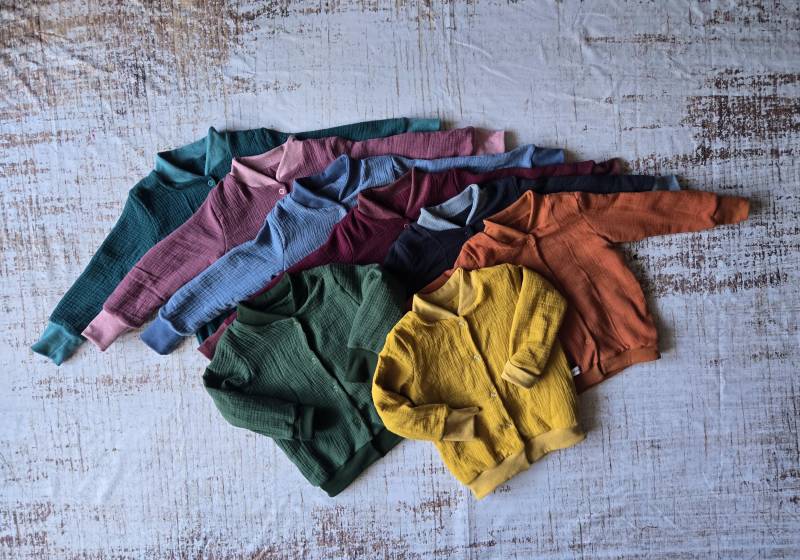 Musselin College Jacke, Kinderjacke, Übergangsjacke Ab Größe 86-140 von Liafashionstyle