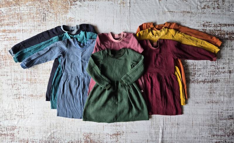 Musselin Kleid, Sommerkleid Ab Größe 86-140, Wählbar in Kurz - Oder Langarm, Verschiedene Farben Musselin Kleid, Sommerkleid Ab Größe 86-140, Wählbar in Kurz - Oder Langarm, Verschiedene Farben von Liafashionstyle