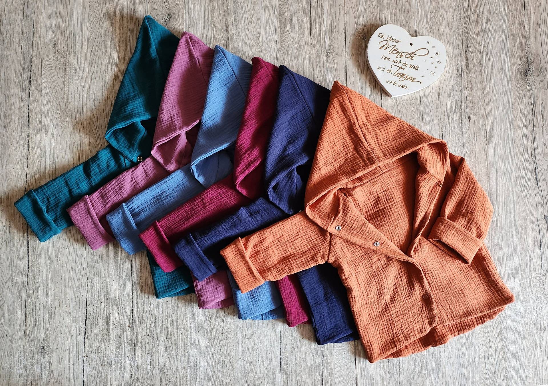 Musselin Wendejacke, Kinderjacke, Übergangsjacke Ab Größe 62-128 von Liafashionstyle