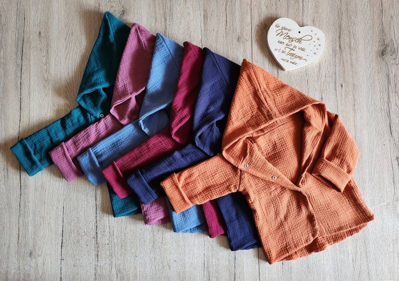 Musselin Wendejacke, Kinderjacke, Übergangsjacke Ab Größe 62-128 von Liafashionstyle
