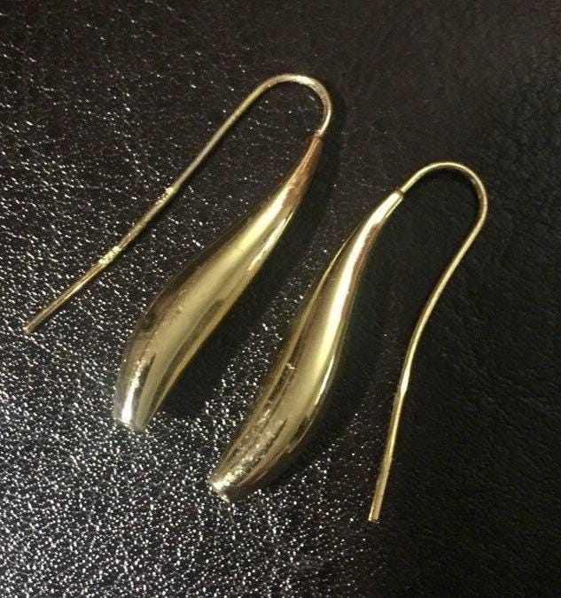 14K Gold Filled Teardrop Ohrringe Italien Sterling Silber von LiamBySevanna