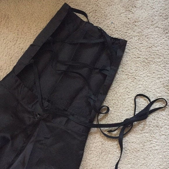 Vintage 1970Er Jahre Offener Schwarzer Jumpsuit Grösse 5 Klein von LiamBySevanna