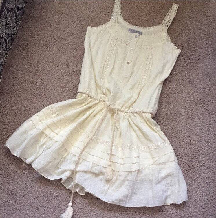 Vintage Country Girl 100 % Baumwolle Spitzenkleid S von LiamBySevanna