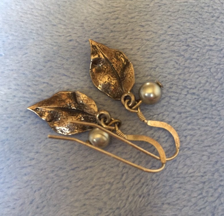 Vintage Sterling Silber Blatt Baumeln Lassen von LiamBySevanna