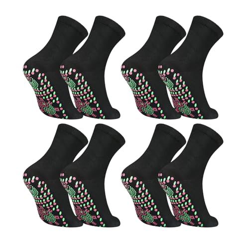 Liamostee Gesundheitssocke, 4 Pcs Selbstwärmende Socken Thermotherapeutische Socke Turmalin Socken Schlankheits Gesundheitssocke Schlankheitssocken Abnehmen von Liamostee