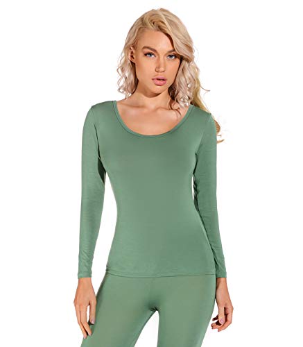 Liang Rou Damen Basic U-Außchnitt Stretch Langarm Unterwäsche Oberteile Liang Rou Damen Basic U-Außchnitt Stretch Langarm Unterwäsche Oberteile von Liang Rou