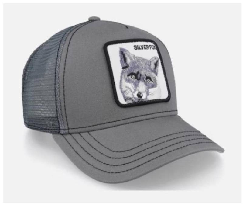 Goorin Bros Silver The Fox Wolf Trucker Cap - Herren Caps von Liansworld289
